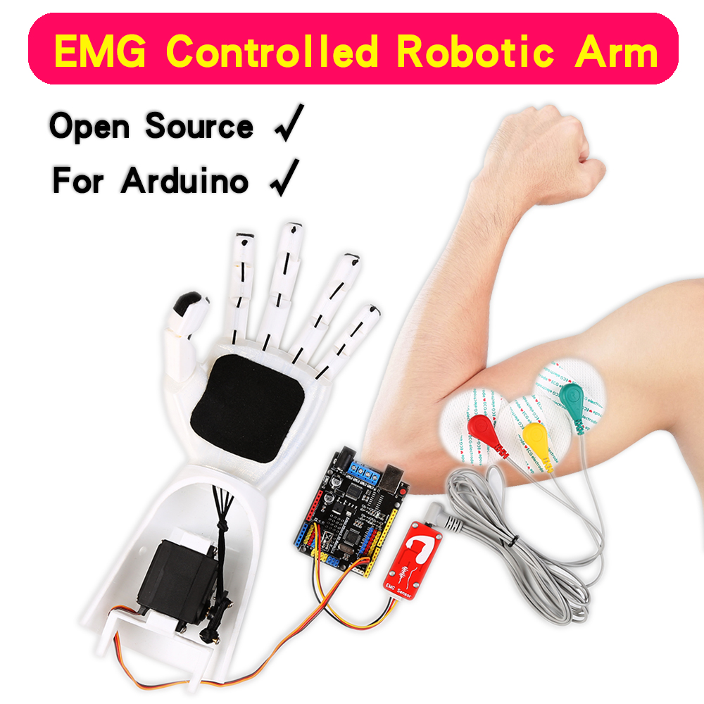 Sensor EMG Brazo robótico Sens - Science Project reseña y precio