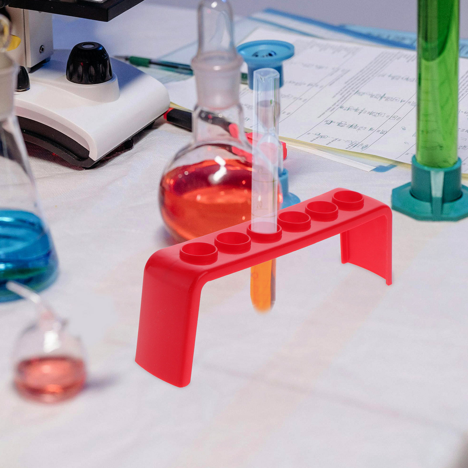 4 unidades: soporte para tubos - Science Experiment reseña y precio